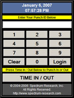 Web based time clock software