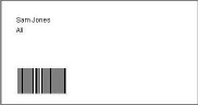 Barcode Badges for Lamination