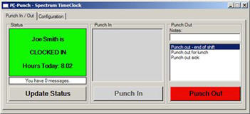 PC-Punch Time Clock Software Module