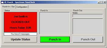 PC-Punch Time Clock Software Module