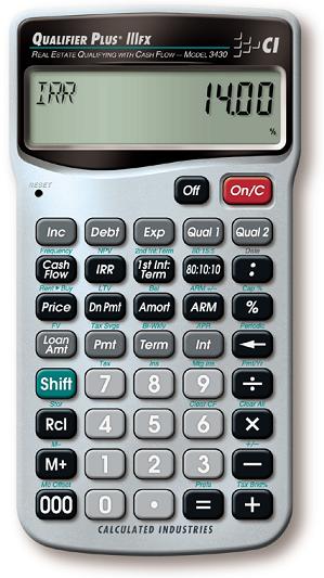 Real Estate Calculator - Qualifier Plus IIIFx