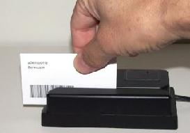 Barcode Employee ID Badge Swipe Through